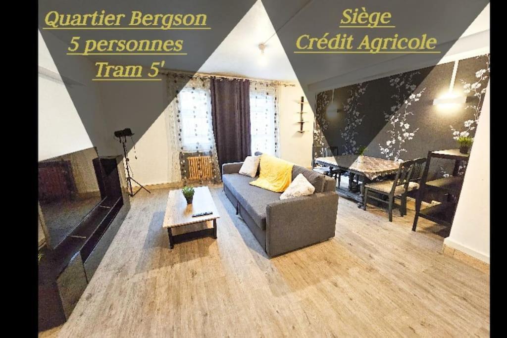 Le Bergson 3 Chambres Stationnement Gratuit Saint-Etienne  Esterno foto